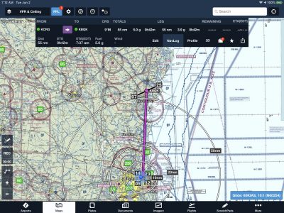 foreflight vfr checkpoints